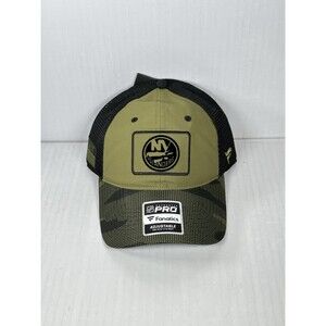 Fanatics New York Islanders Military Appreciation Snapback Hat Cap Green Black